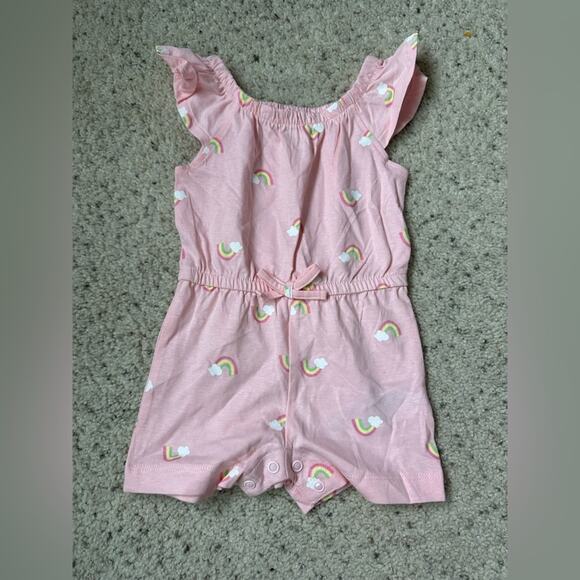 NWT. Pink Kids Romper Set - Picture 2 of 13